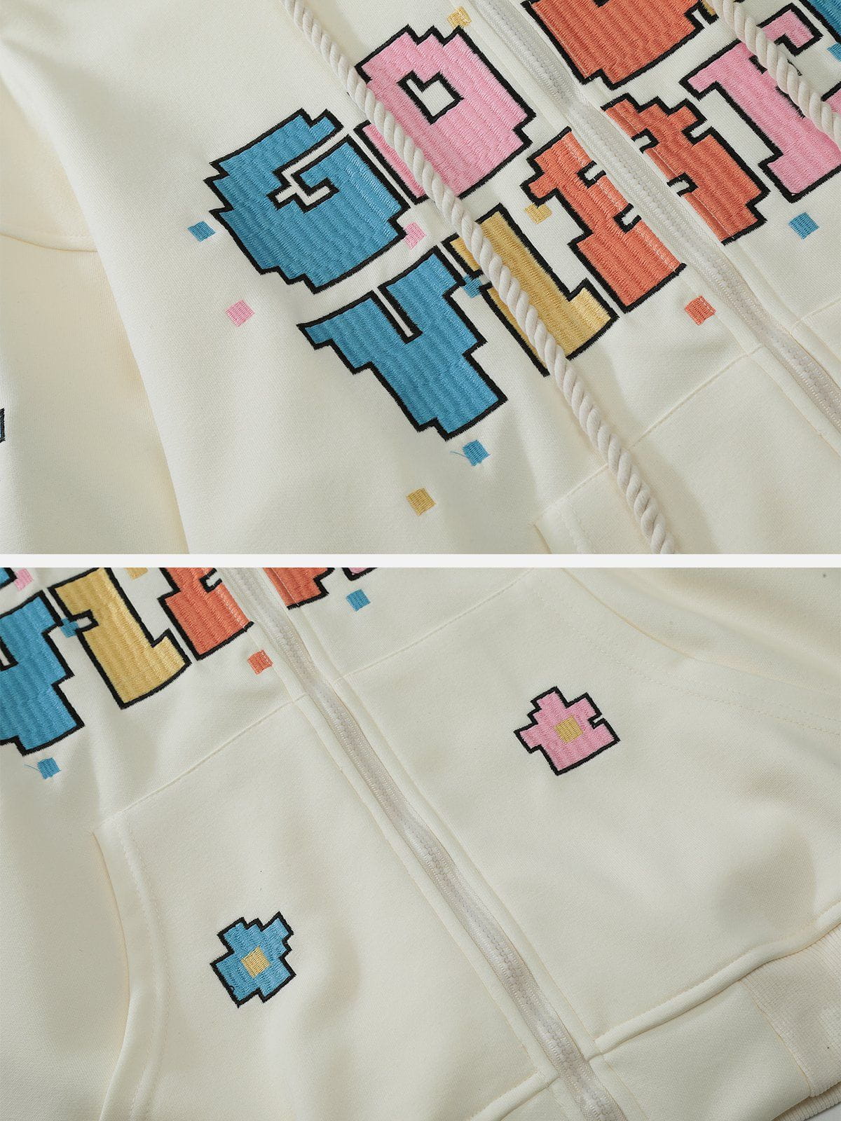 Colorful Zipper Hoodie