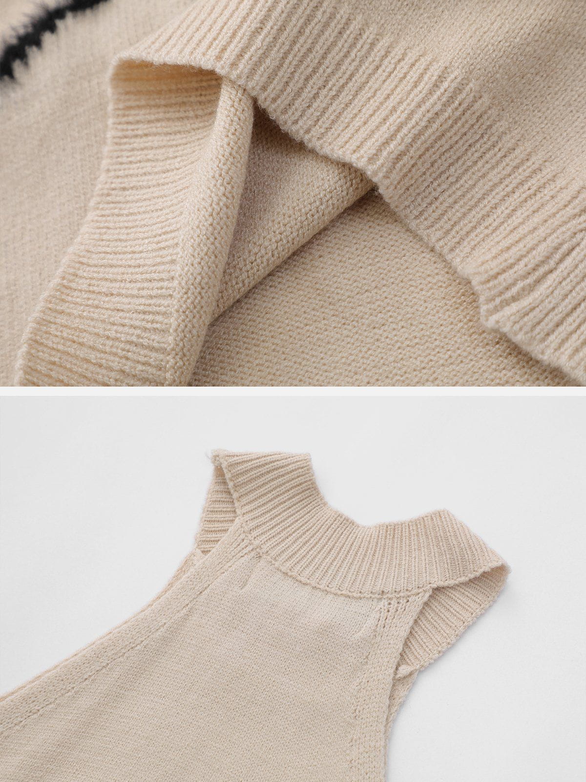 Spider Embroidery Knitting Top