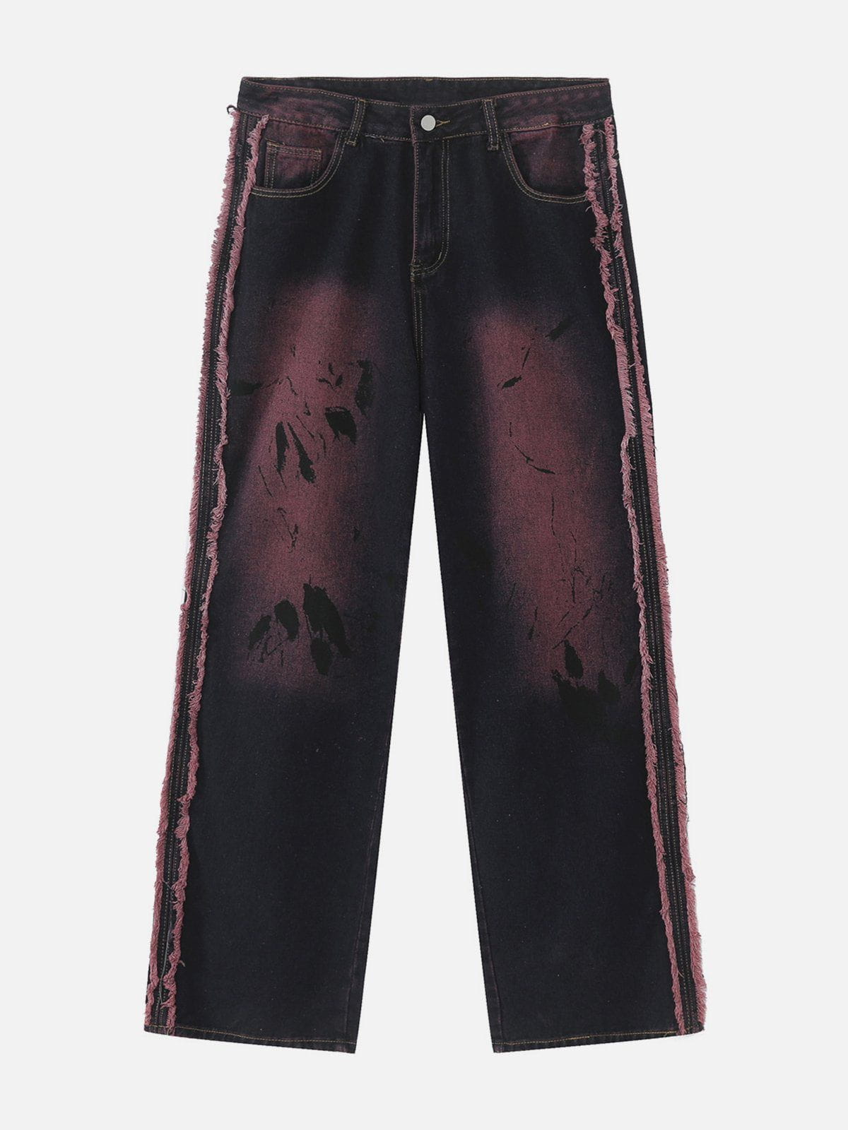 "Street Star" Vintage Fringe Loose Jeans