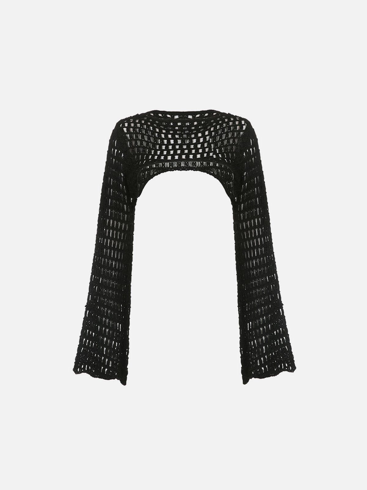 Hollow Out Sexy Knit Top