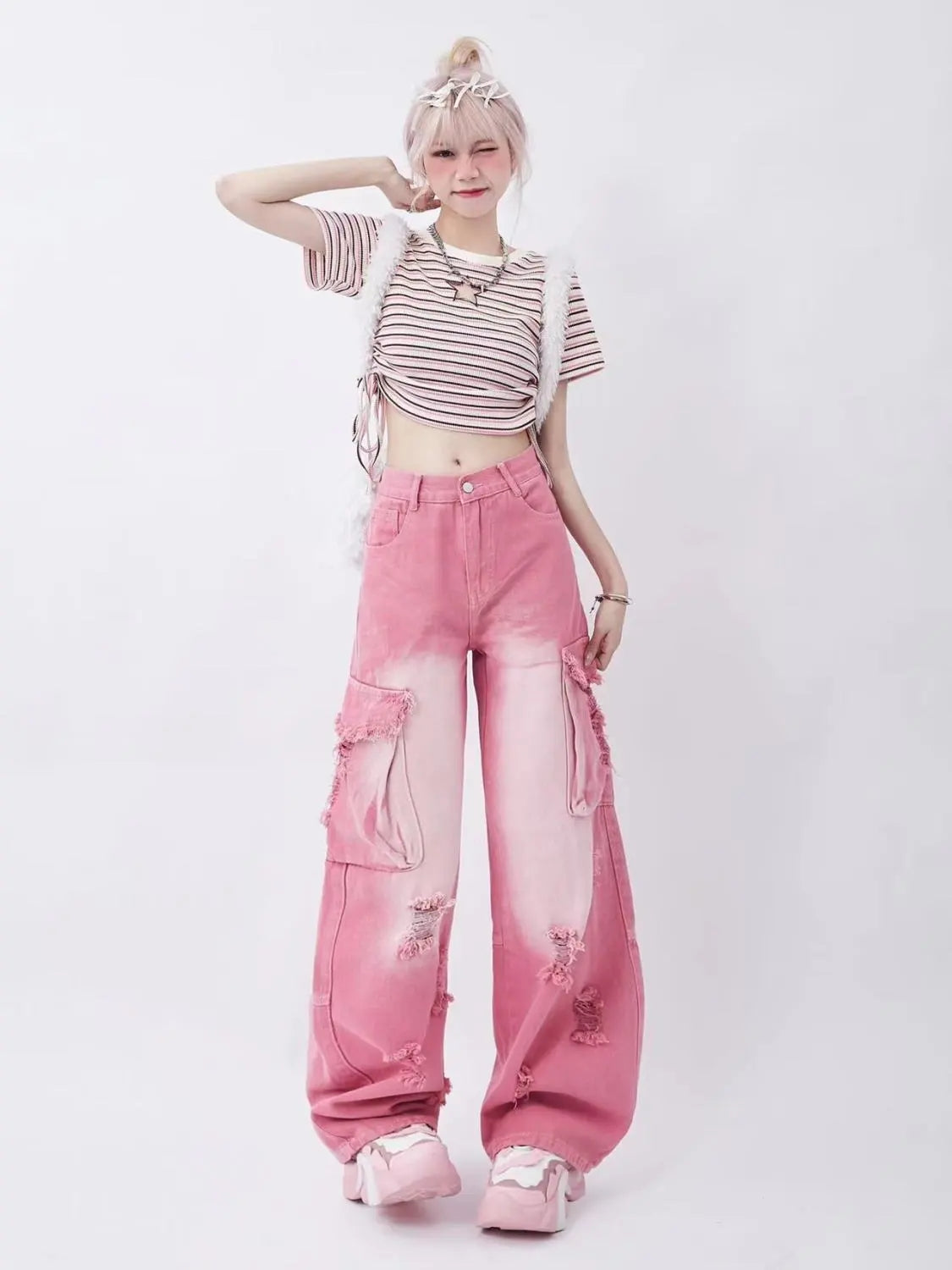 Pink Washed Jeans