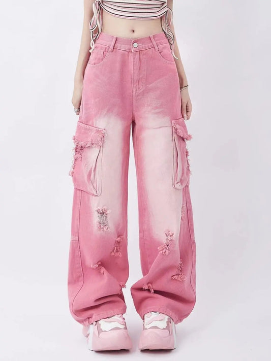 Pink Washed Jeans